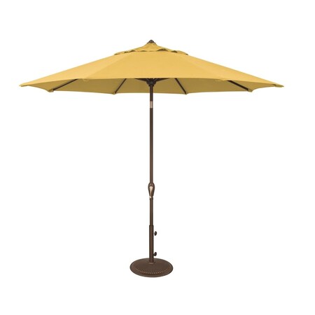 Simply Shade SimplyShade  Aruba 9 ft. Octagon Solefin Auto Tilt Umbrella  Lemon SSUM91-0900-D2402